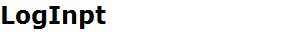 LogInpt