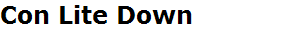 Con Lite Down